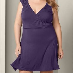 Venus Drape Front Dress 1X